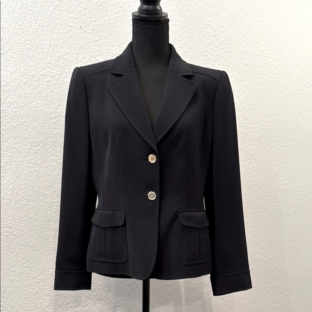 Elegant Black Tahari by Arthur S. Levine Women's Blazer